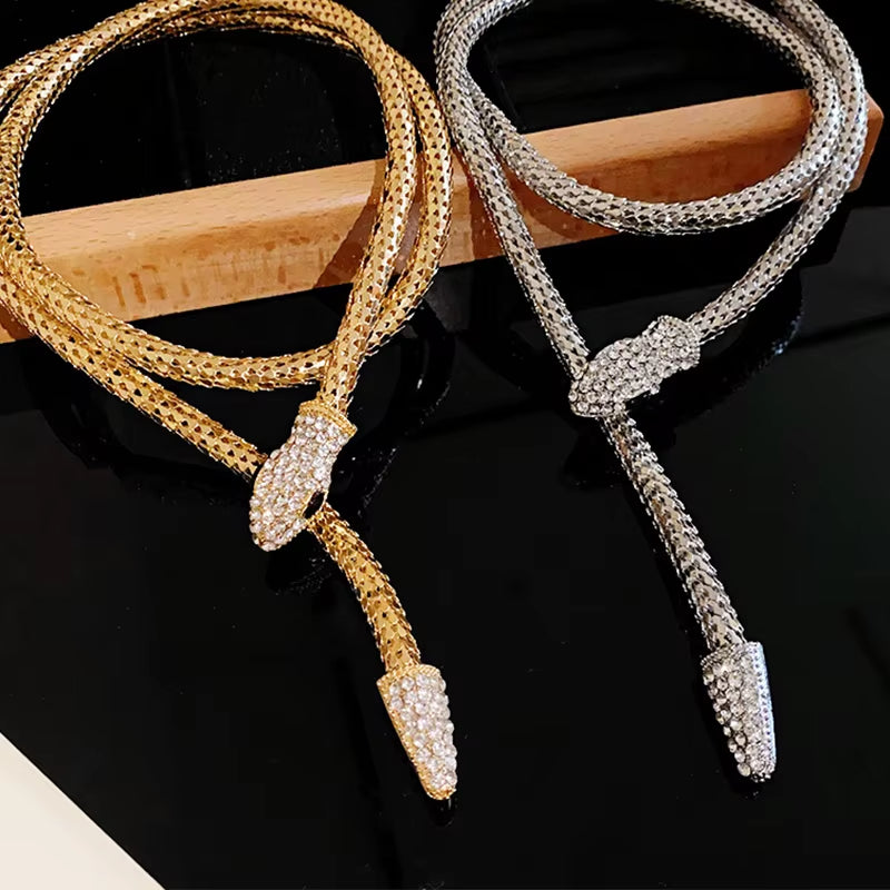 Serpent Chain Necklace & Bracelet