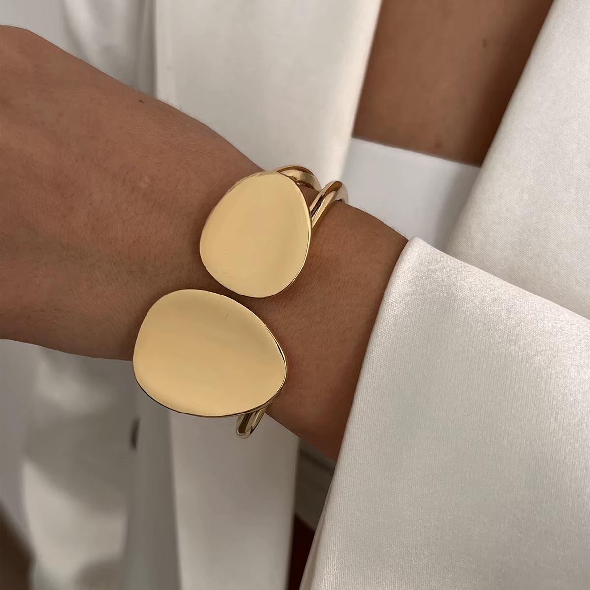 Geometric Metal Cuff Bangles
