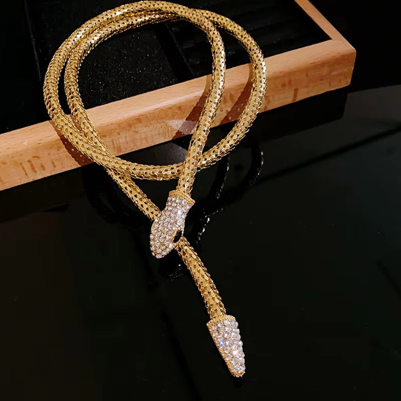 Serpent Chain Necklace & Bracelet