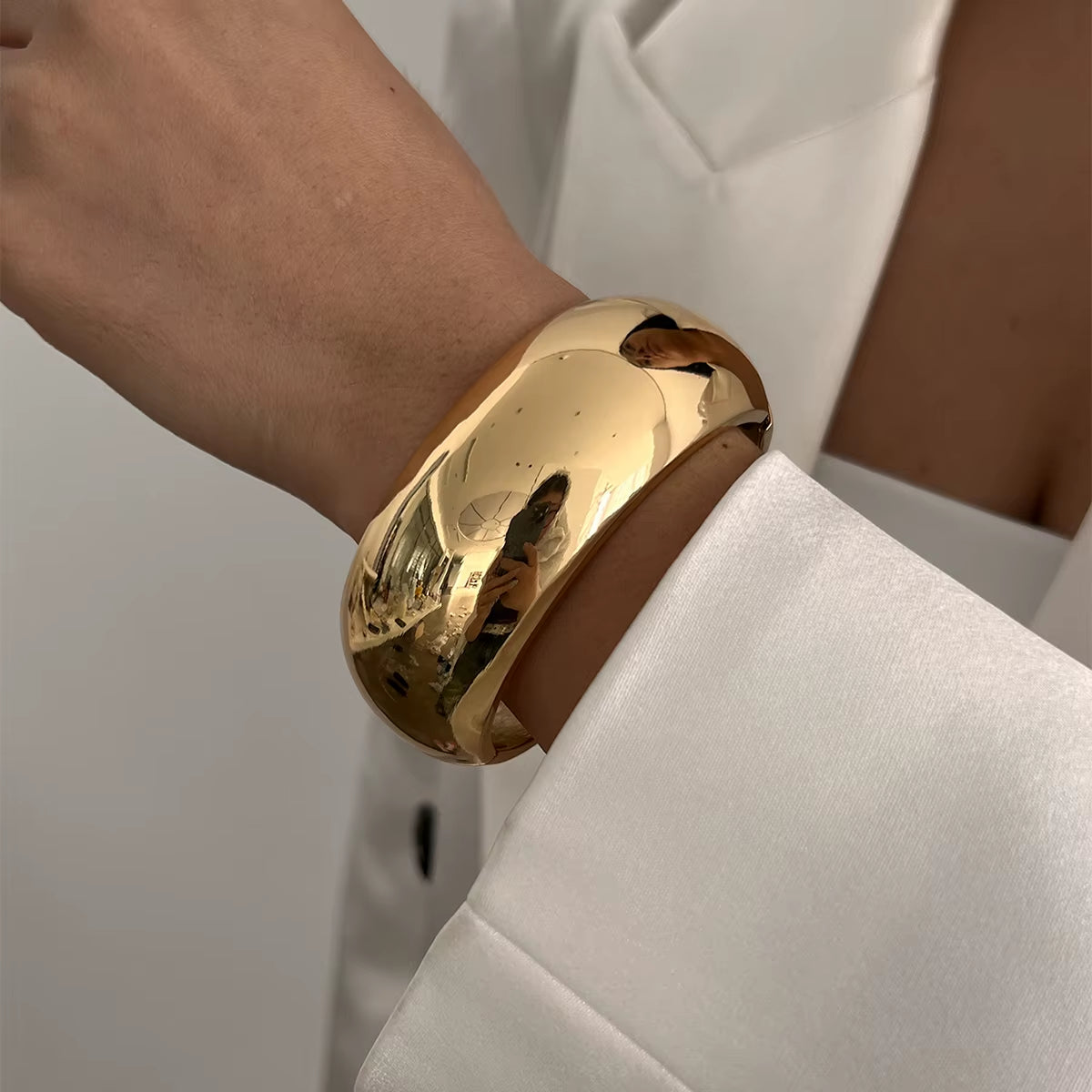 Geometric Metal Cuff Bangles