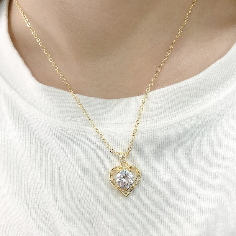 18K Gold & Silver Zircon Jewelry Sets