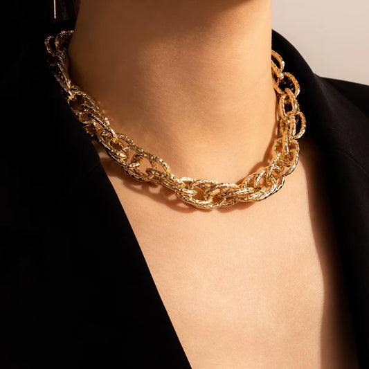 Gold & Silver Choker Necklaces