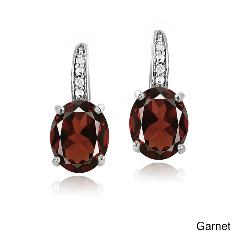 Gold & Silver Earrings with Gemstones