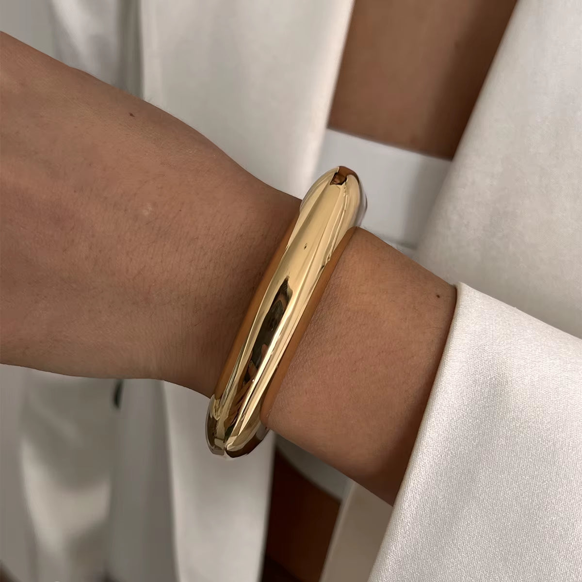 Geometric Metal Cuff Bangles