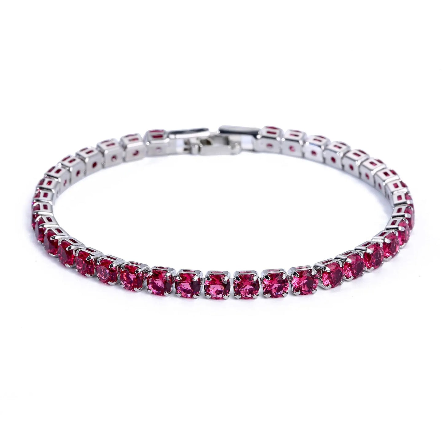 Trendy Leaf Charm Cubic Zirconia Bracelet & Bangles for Bride Bracelets Jewelry Sliver Color Clear CZ Crystal Bangles for Women