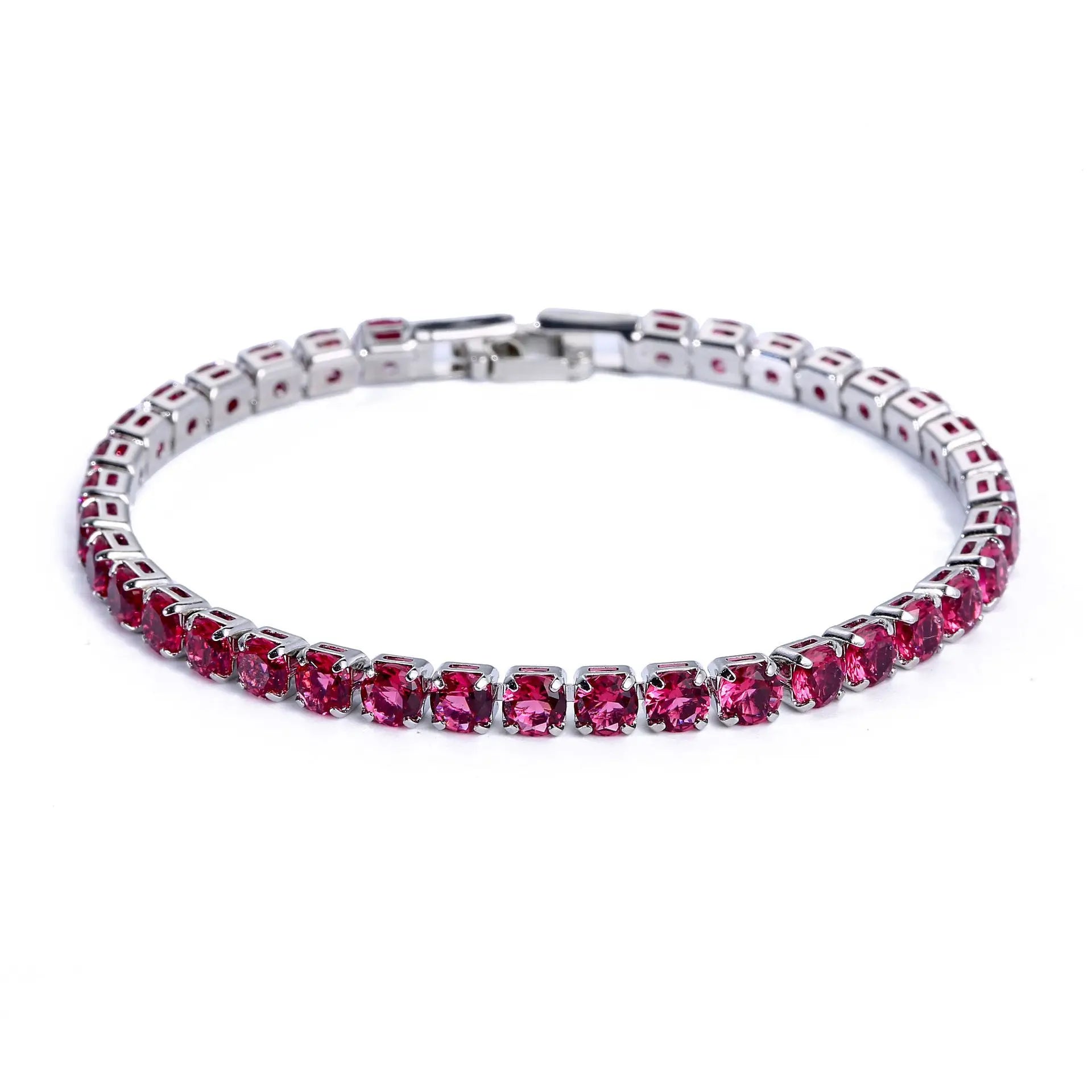 Trendy Leaf Charm Cubic Zirconia Bracelet & Bangles for Bride Bracelets Jewelry Sliver Color Clear CZ Crystal Bangles for Women