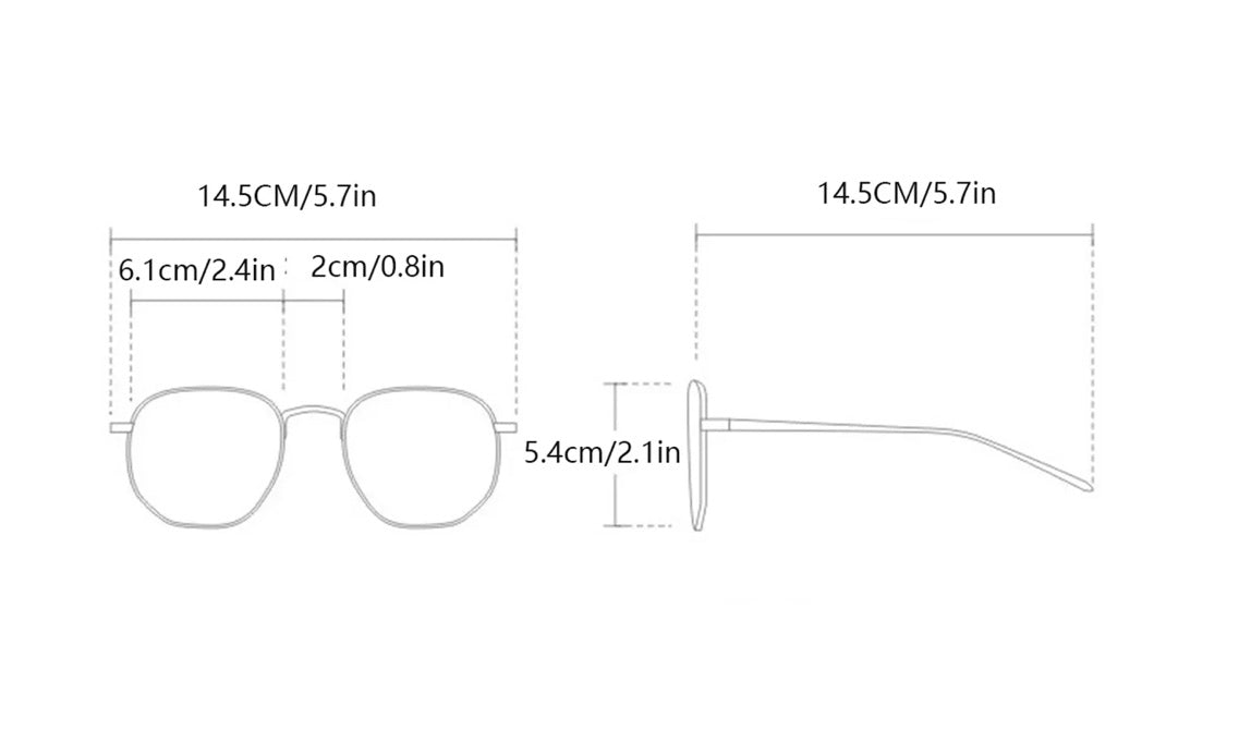 Polygonal Big Frame Sunglasses