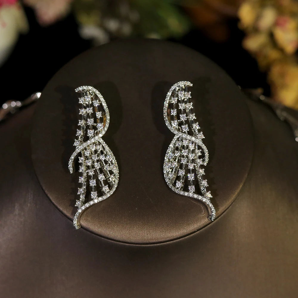 Elegant Cubic Zirconia Wedding Jewellery Set