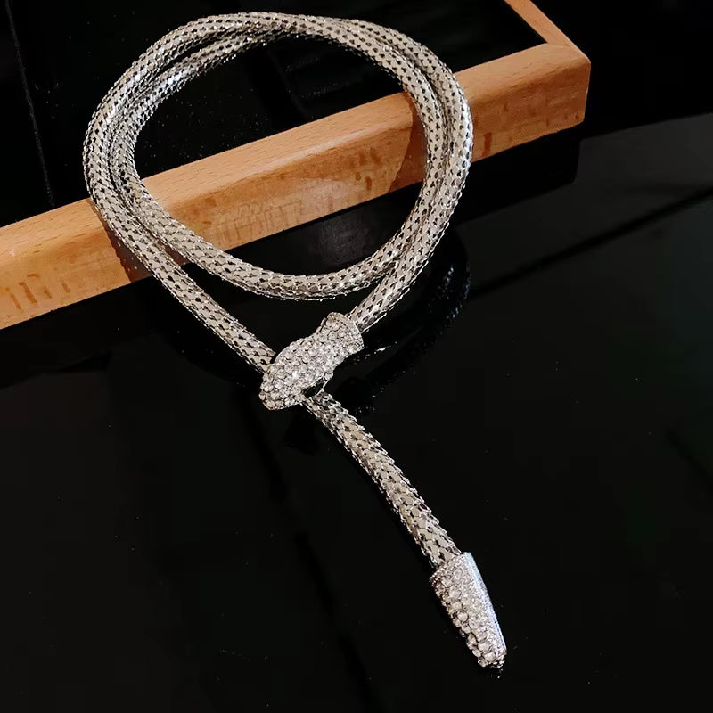 Serpent Chain Necklace & Bracelet