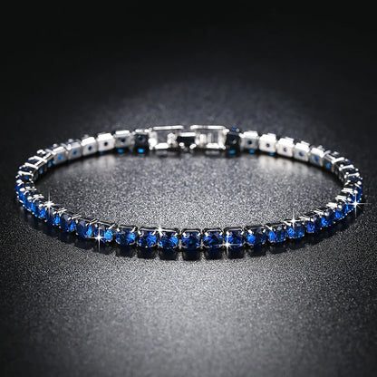 Trendy Leaf Charm Cubic Zirconia Bracelet & Bangles for Bride Bracelets Jewelry Sliver Color Clear CZ Crystal Bangles for Women