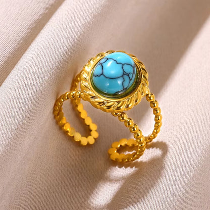 Blue Colour Zircon Rings