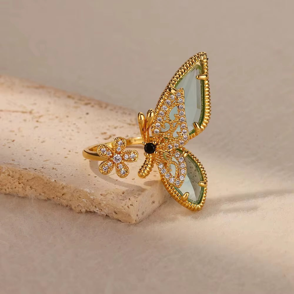 Blue Colour Zircon Rings