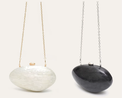 Elegant Shell Shaped Acrylic Clutch