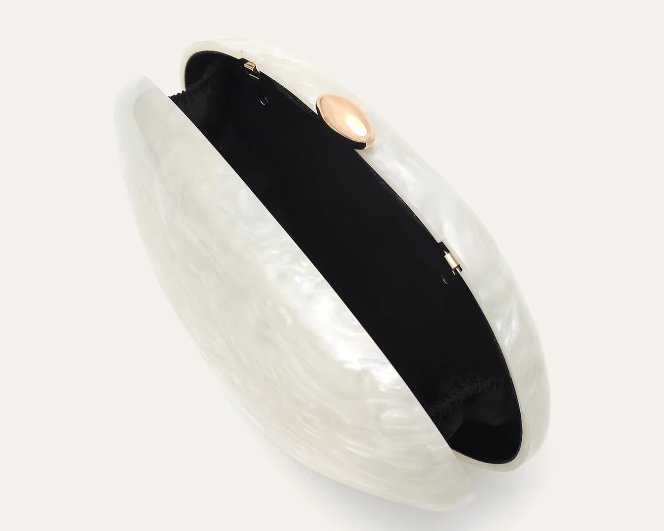 Elegant Shell Shaped Acrylic Clutch