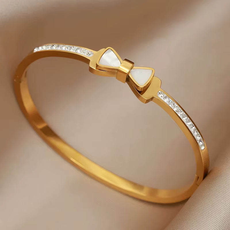 Delicate Flower, Buckle & Bowknot Bangles