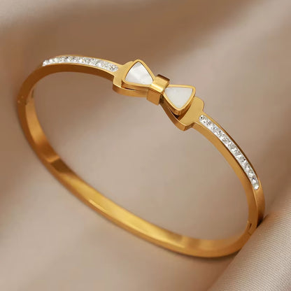 Delicate Flower, Buckle & Bowknot Bangles