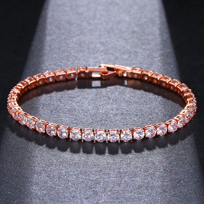 Trendy Leaf Charm Cubic Zirconia Bracelet & Bangles for Bride Bracelets Jewelry Sliver Color Clear CZ Crystal Bangles for Women
