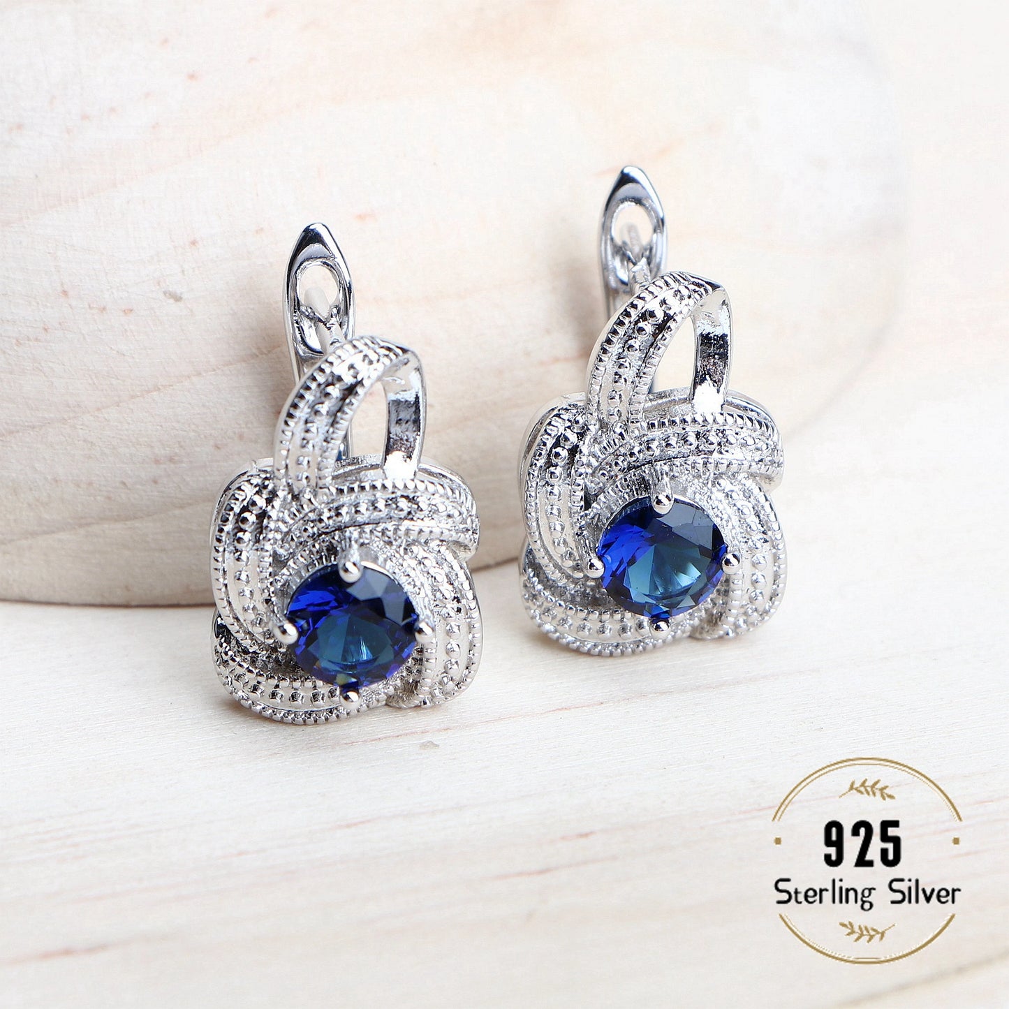 4Pcs Zirconia and 925 Sterling Silver Jewelry Sets