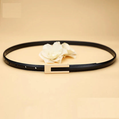 Thin Waist Strap PU Leather Belts