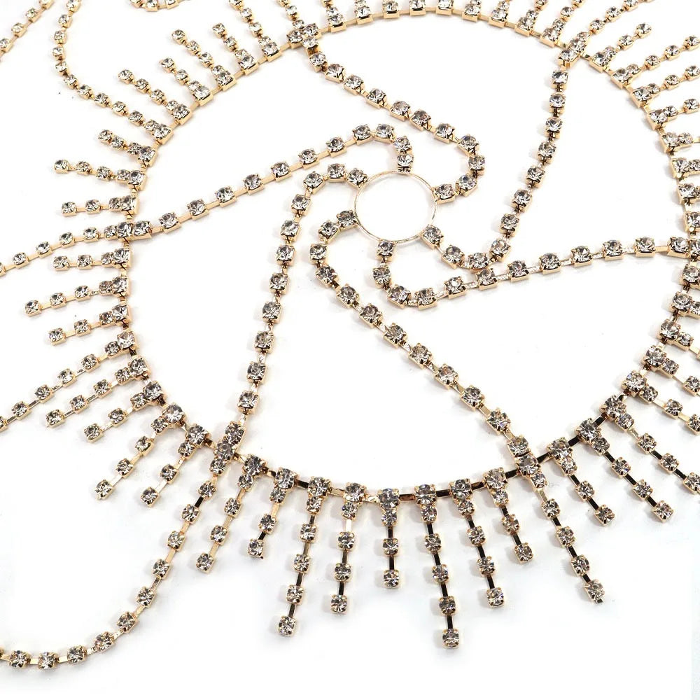 Tassel Rhinestone Crystal Headpiece