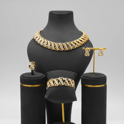 Gold 18K Plated Jewellery Set