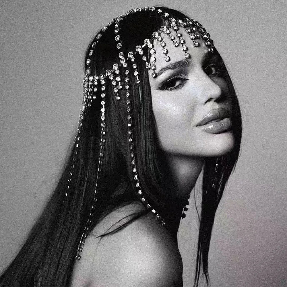 Tassel Rhinestone Crystal Headpiece