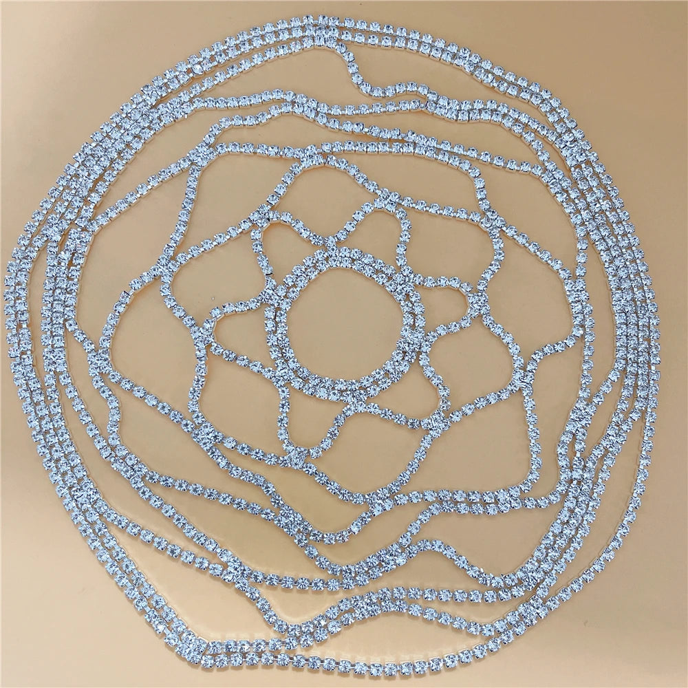 Rhinestone Mesh Headpiece