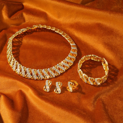 Gold 18K Plated Jewellery Set