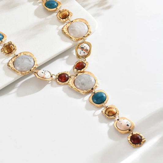 Boho Exaggerated Y-Shaped Long Necklace