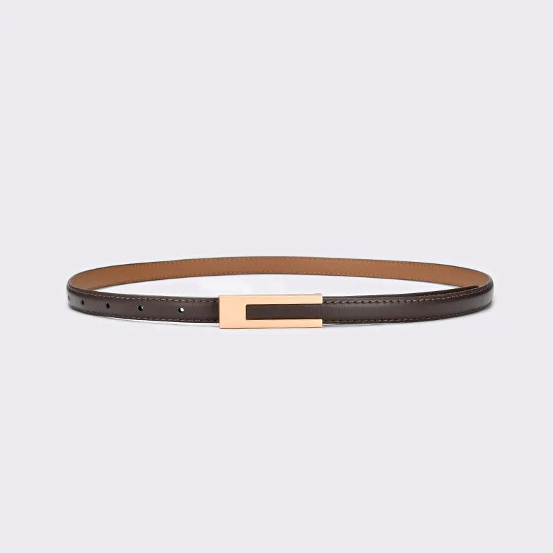 Thin Waist Strap PU Leather Belts