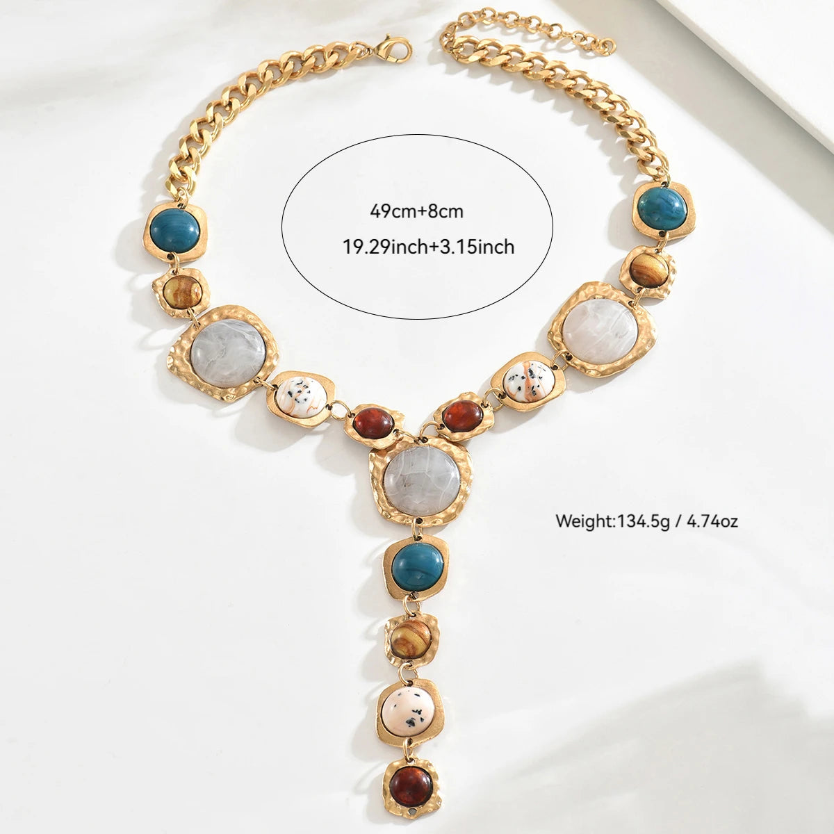 Boho Exaggerated Y-Shaped Long Necklace