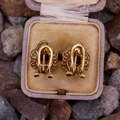 Elegant Synthetic Gemstone Earrings