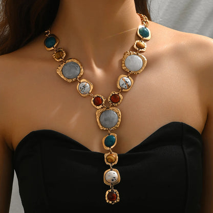 Boho Exaggerated Y-Shaped Long Necklace