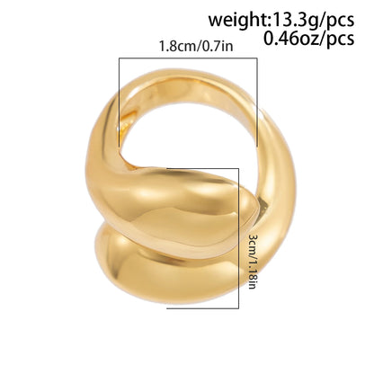 Exaggerated Open Finger Ring Couple Jewelry