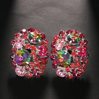 Trendy Boho Rhinestone Ball Earrings