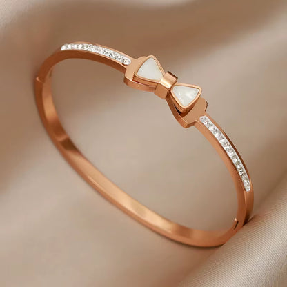 Delicate Flower, Buckle & Bowknot Bangles