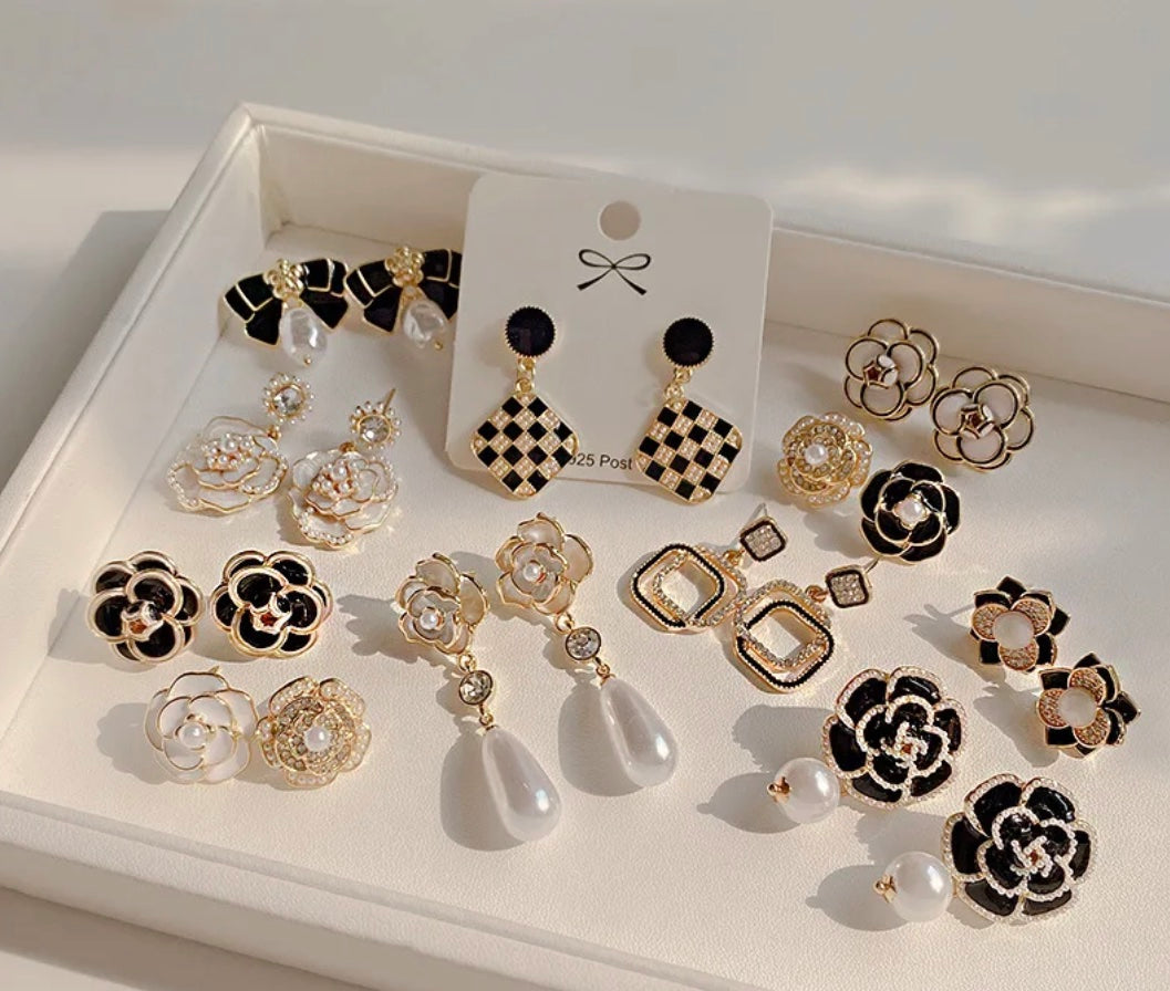 Camellia Flower Earrings - Multiple Styles