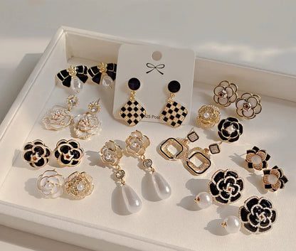 Camellia Flower Earrings - Multiple Styles