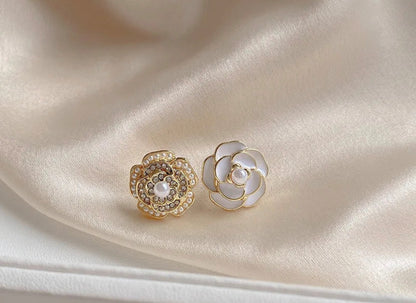 Camellia Flower Earrings - Multiple Styles