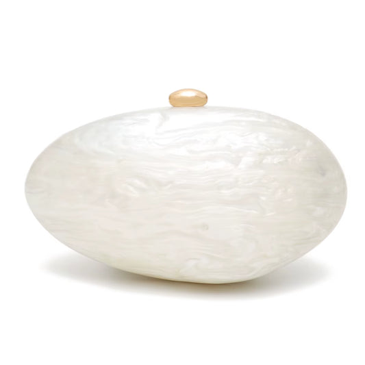 Elegant Shell Shaped Acrylic Clutch