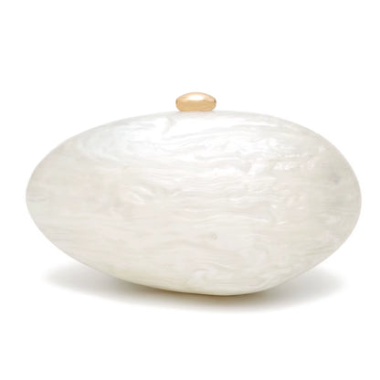 Elegant Shell Shaped Acrylic Clutch